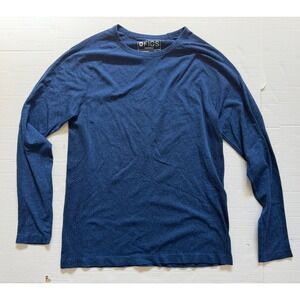 FIGS Seamless Long Sleeve Underscrub Women's Medium Blue Underscrub Fitted Top